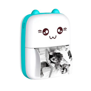 Mini impresora portátil Celeste + 3 Rollos